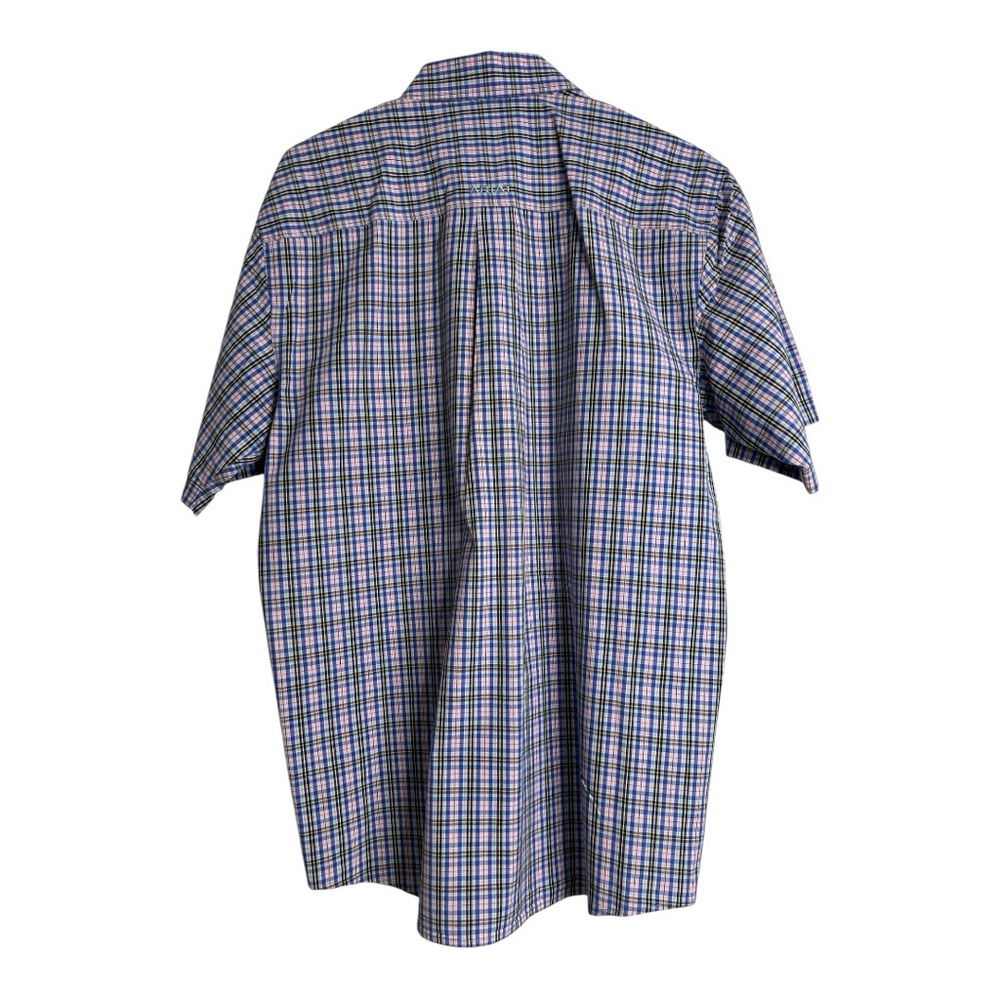 Ariat Pro Series Plaid Short Sleeve Shirt - Blue and Pink - Picture 2 of 6
